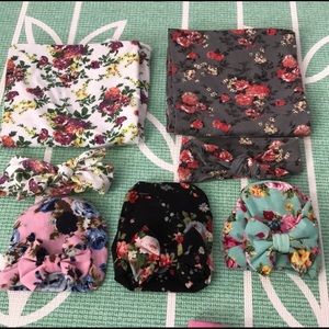 NB receiving blankets and hats